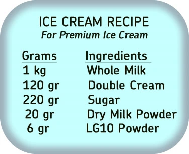 Ice Cream Recipe