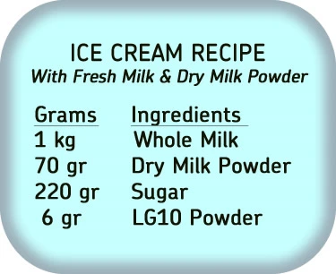 Ice Cream Recipe Ingredients